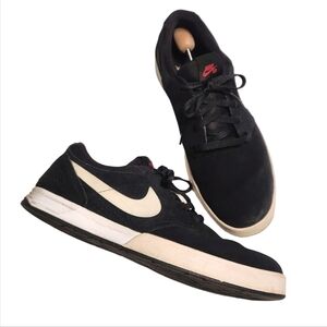 Nike SB Paul Rodriguez Suede Skateboarding Sneakers Black White 12